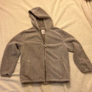 Sherpa zip up hoodie